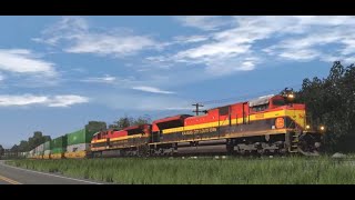 Trainz 2022 JointedRails KCS SD70ACE and ES44AC [upl. by Any]