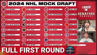 2024 NHL Mock Draft  Complete First Round Ft Special Guests [upl. by Gwenni]