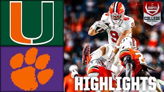 Clemson Tigers vs Miami Hurricanes  Full Game Highlights [upl. by Hill]