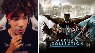 NonBatman Fan Reacts To EVERY Batman Arkham Cinematic Trailers [upl. by Ielhsa]