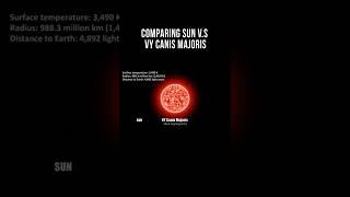 Sun Vs VY Canis Majoris [upl. by Henghold]