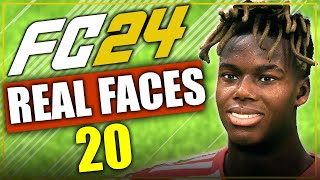 FC 24 ⚽ All NEW U20 Wonderkids with Real Faces YOUNG TALENTS  Career Mode [upl. by Cirenoj]