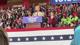 Pastor Don Dinninger opening the Saginaw Trump Rally with a sermon [upl. by Phylys]