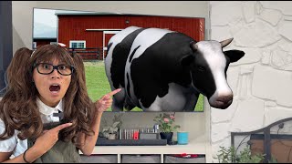 Herbivore Farm Animals for Kids  Farm Animals Come Out of the TV [upl. by Atikel]