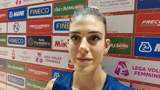 Coppa Italia Frecciarossa Alessia Orro dopo la finale [upl. by Ellatsirhc]