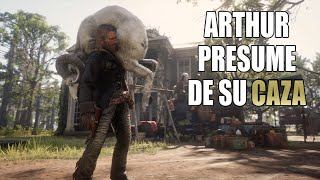 Red Dead Redemption 2 – La banda de Dutch alucina con el animal LEGENDARIO que ha cazado Arthur [upl. by Leddy]