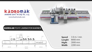 KADROLAM 2Damp3D  FOLYO LAMİNASYON MAKİNESİ [upl. by Qifar667]