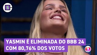 Yasmin é eliminada do BBB 24 com 8076 dos votos [upl. by Sibel]