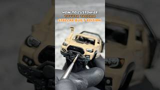 HOW TO CUSTOMIZE TOYOTA TACOMA ​⁠stellarbuilt EDITION hotwheels toyota tacoma diy custom [upl. by Reyem]