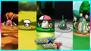 Pokemon X amp Y  AriadosFoongusAmoongussTrubbish amp Garbodor Locations [upl. by Naloc]