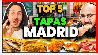 MEJORES TAPAS de MADRID 🏆 TOP 5 BARES AQUÍ SE COME BRUTALMENTE👌🏻🇪🇸 [upl. by Hussey816]