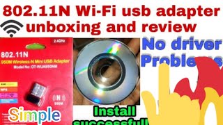 How setup WiFi adapter 80211n nano 950m without CD or pendrive in tamil😯😲 [upl. by Rekyr761]