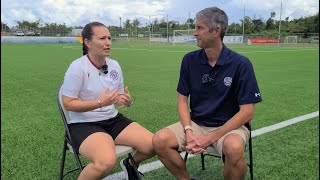 Guam National Womens Football Team coach Kristin Thompson shares memories of leading the Masakada [upl. by Ecerehs]