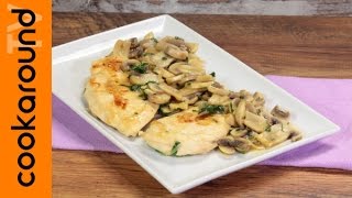 Petto di pollo ai funghi  Ricette secondi piatti veloci [upl. by Cleland]