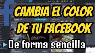 Como cambiar el color de facebook 2020 Como hacer modo oscuro facebook en PC [upl. by Razid221]