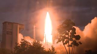 20th Vega rocket launch puts trio of military satellites into orbit [upl. by Annwahs381]