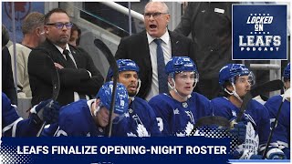 Toronto Maple Leafs finalize opening night roster 202425 NHL season predictions [upl. by Ateloiv]