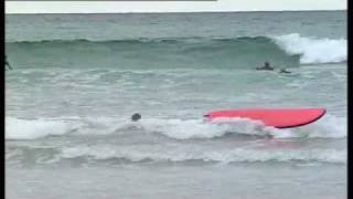 Surfing Whangamata The Coromandel New Zealand [upl. by Aifas]