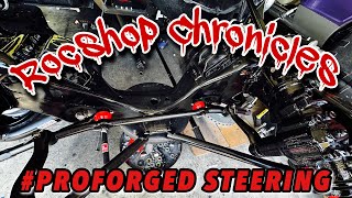 RocshopChronicles VLOG  ProForged Front Steering in the 87 Elco [upl. by Aimahs]