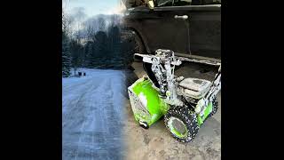 Greenworks 80 Volt 24’ Dual Stage Snow Blower from Costco [upl. by Bannon208]