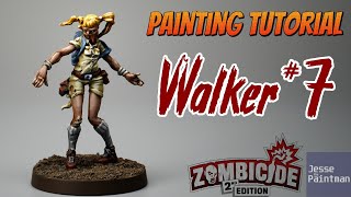 How to Paint Walker7 from Zombicide 2nd Edition  Miniature Painting Guide E25 [upl. by Kadner791]