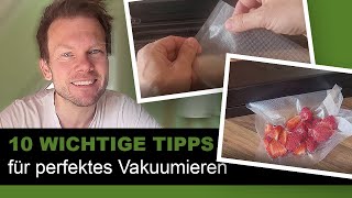 10 Tipps für perfektes Vakuumieren  die du noch nicht kennst [upl. by Iy359]