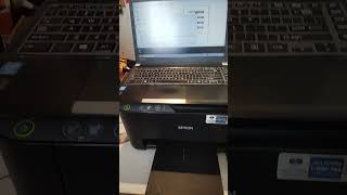 Epson l3210 error head Catridge black  blue color [upl. by Bathulda]