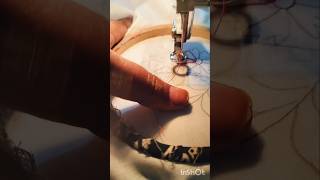 Embroidery by darning foot usha janome Dreamstitch zigzag stitch sewing machine ushajanome sewing [upl. by Nelrac]