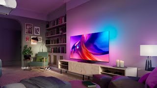 💥Обзор Лучшего Телевизора Philips The One 50pus8808  65pus8808 2023 120hz HDMI 21 GoogleTV☄️ [upl. by Einaffets]