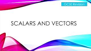 Scalars and Vectors [upl. by Herb]