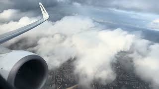 Ryanair B737800 Taxi And Take Off From Parma Airport [upl. by Eellah]