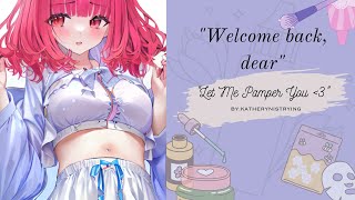 【ASMRRoleplay Playful Girlfriend Pampers You With Skincare F4M lots of giggle [upl. by Somar]