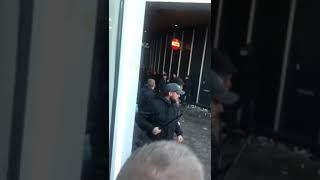 Troubles at Ajax vs Tottenham vs Police at the Biggest entrada ever from Ajax Amsterdam [upl. by Hsuk818]