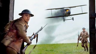 The Plane Scene  1917  CLIP [upl. by Anilam]