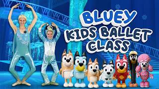 BLUEY Ballet Class 🩰 With Elsa KIDS BALLET CLASS [upl. by Lombard]