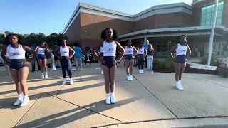 Freshman Orientation Performance  Clarksburg HS Marching Band amp Blue Essence Majorettes [upl. by Casabonne746]