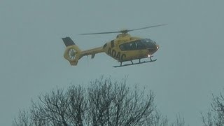 Christoph Europa 1 DHHIT EC135 Nebel Landung  Fog Landing AMAZING SOUND [upl. by Dodds]