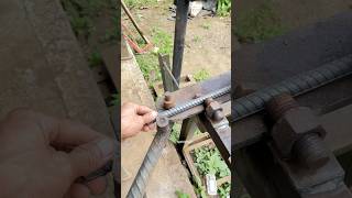 simple way for welder to bend 16mm iron [upl. by Irahcaz]