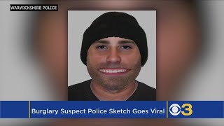 Bizarre Police Sketch Of Burglary Suspect In England Goes Viral [upl. by Ayiak820]