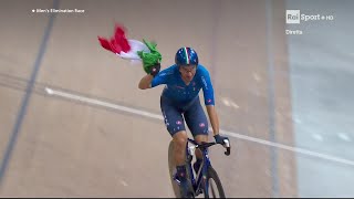 ORO ELIA VIVIANI  MONDIALI CICLISMO SU PISTA 2022 [upl. by Nomma]