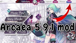 Arcaea mod v590 100 Unlocked All Songs  link in description [upl. by Hcardahs]