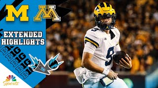 Michigan vs Minnesota  EXTENDED HIGHLIGHTS  1072023  NBC Sports [upl. by Oinolopa481]