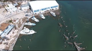 Drone Video Islamorada  Bud N Marys Marina Lazy Days and nearby locations [upl. by Ykcir]