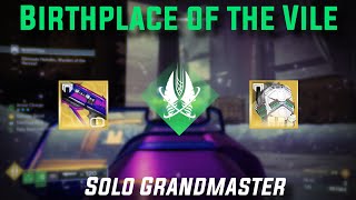 Solo GM Birthplace of the Vile Strand Titan w Sweet Business Destiny 2 [upl. by Koralie413]