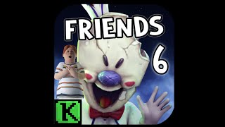 Ice Scream 6 Friends GAMEPLAY [upl. by Bravin405]