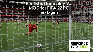 Realsm Gameplay v4 MORE REALISTIC mod for FIFA 22 PC TU17 [upl. by Rattray]