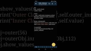 Demonstrating Nested Classes in Python Accessing Outer Class Attributes from an Inner Class [upl. by Atsirhc]