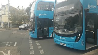 Arriva Kent amp Surrey Buses At Chatham Railway Station Kent 10102024 [upl. by Flodnar]