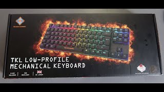 Deltaco Gaming GAM 111 Keyboard review Fortnite tested Change colors Backlight modes [upl. by Aiciruam898]