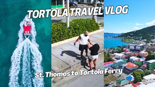 FERRY TO TORTOLA BRITISH VIRGIN ISLANDS FROM STTHOMAS USVI [upl. by Anaeda]